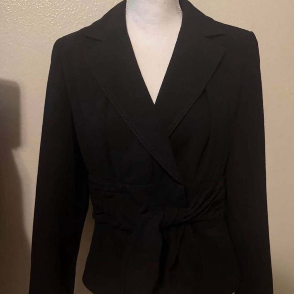 Allen by A.B.S. Black Fitted Blazer Size 8